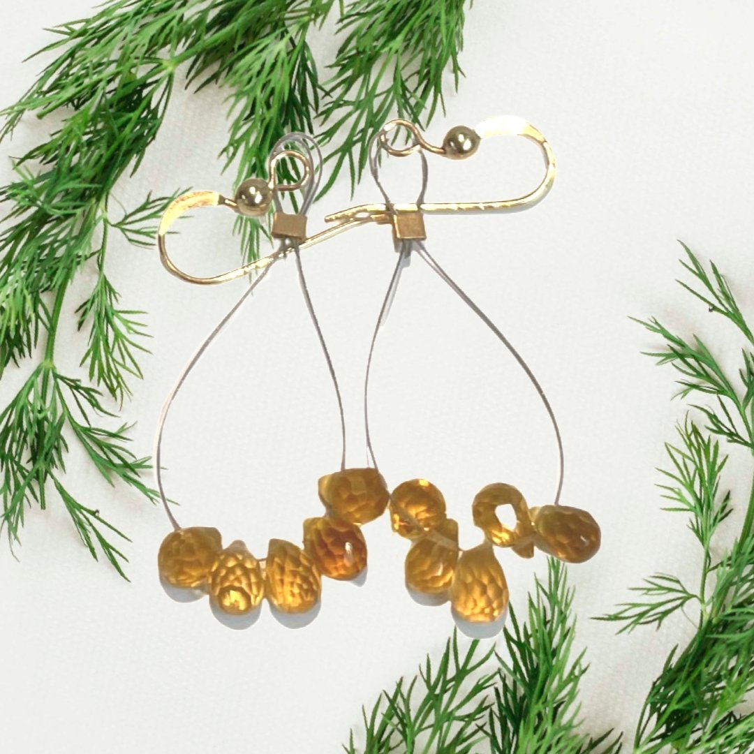 Gemstone Briolette Earrings Global Village Kailua Boutique