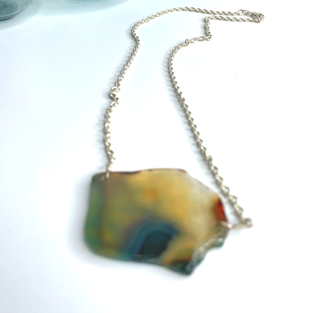 Gemstone Statement Necklace - Global Village Kailua Boutique