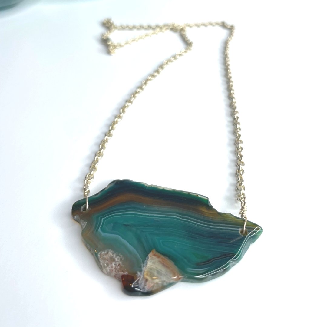 Gemstone Statement Necklace - Global Village Kailua Boutique