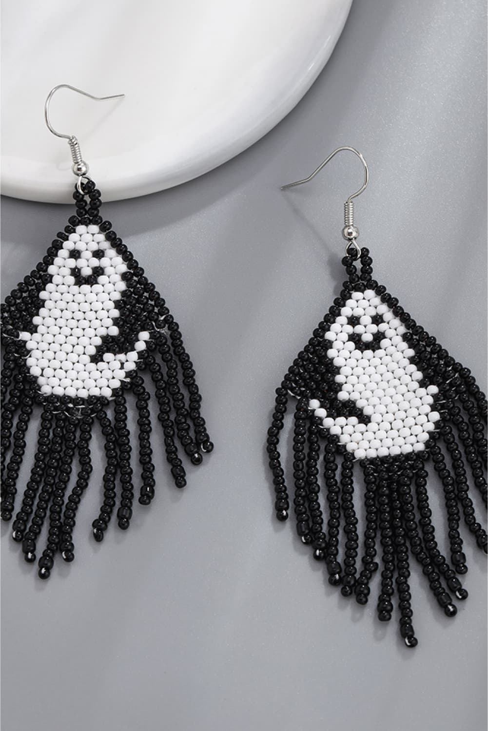 Halloween Bead Fringe Earrings - Global Village Kailua Boutique