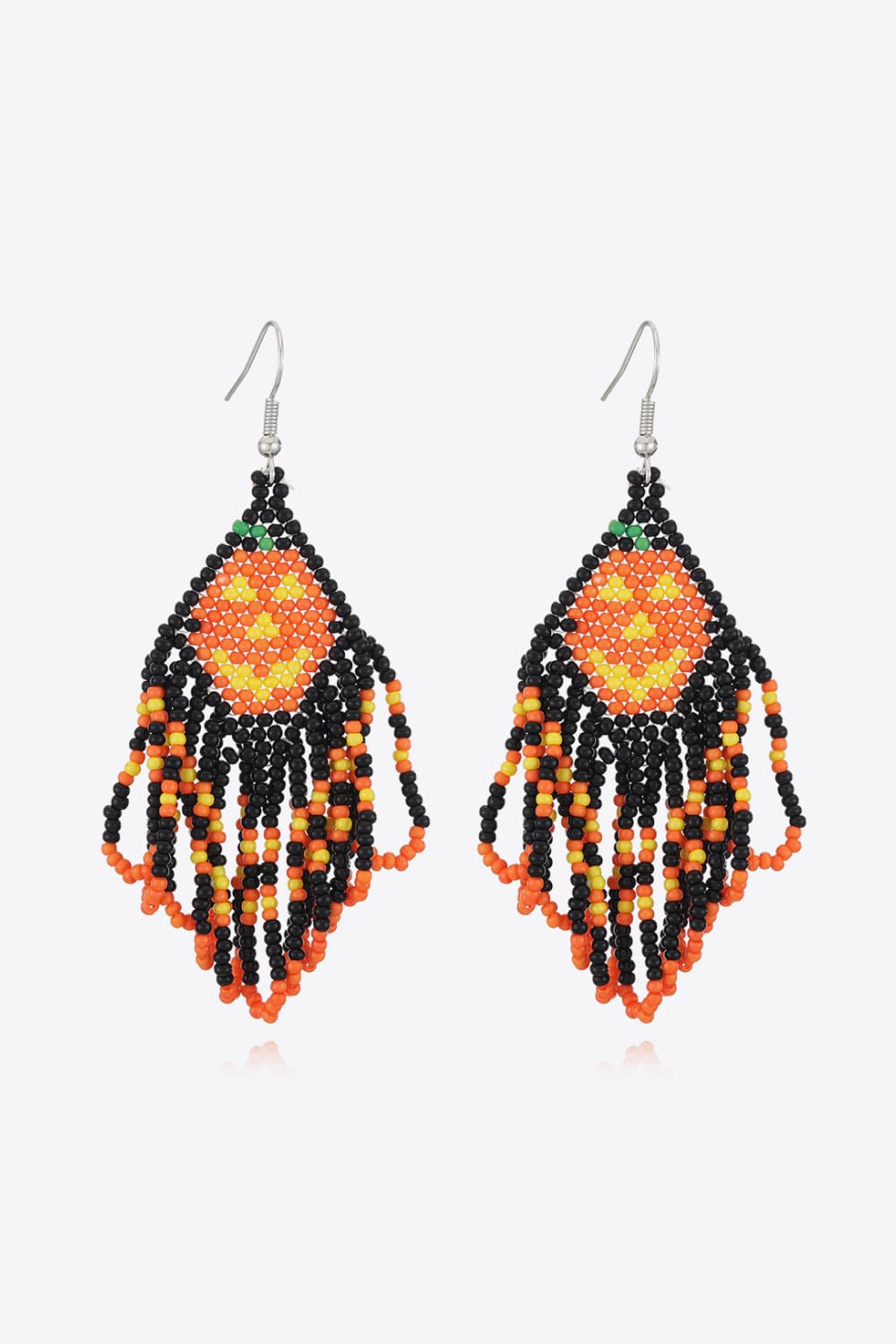 Halloween Bead Fringe Earrings - Global Village Kailua Boutique