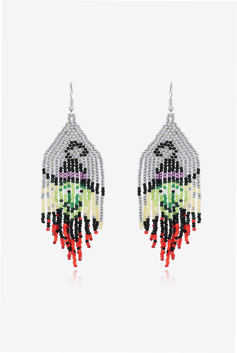 Halloween Bead Fringe Earrings - Global Village Kailua Boutique