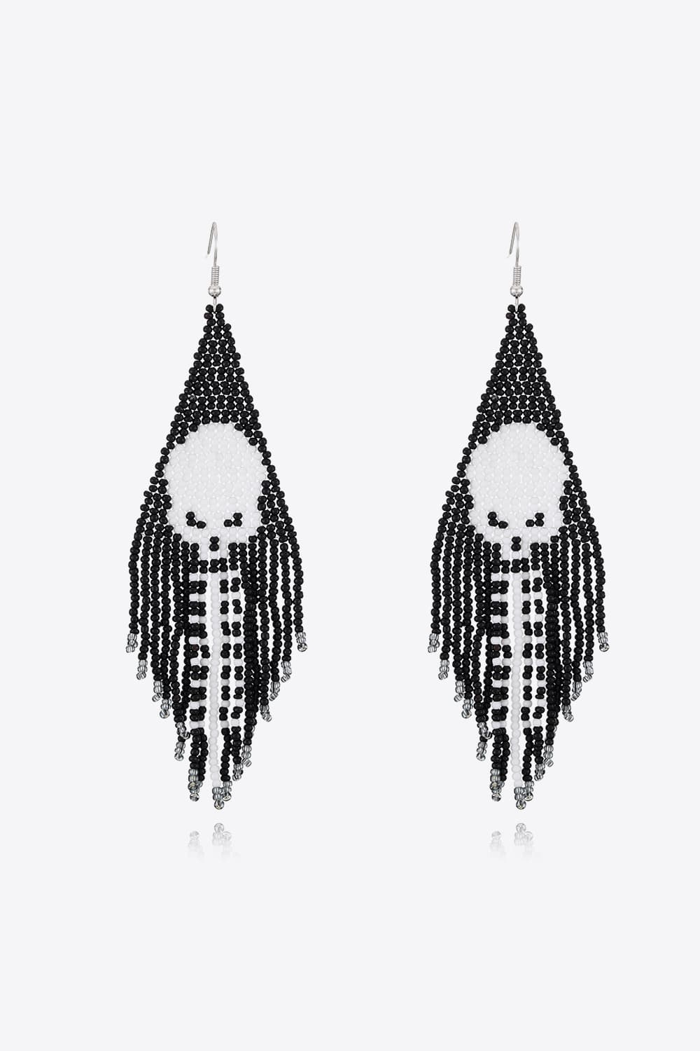Halloween Bead Fringe Earrings - Global Village Kailua Boutique