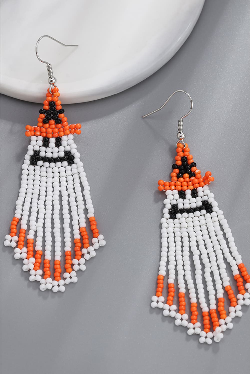 Halloween Bead Fringe Earrings - Global Village Kailua Boutique