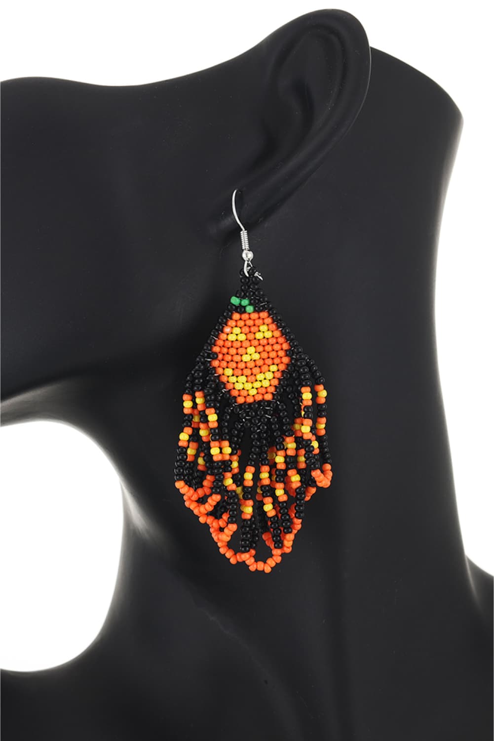 Halloween Bead Fringe Earrings - Global Village Kailua Boutique