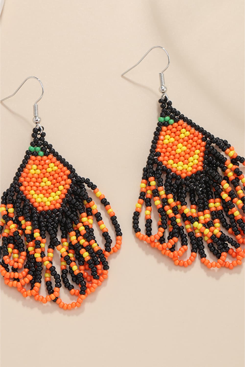 Halloween Bead Fringe Earrings - Global Village Kailua Boutique