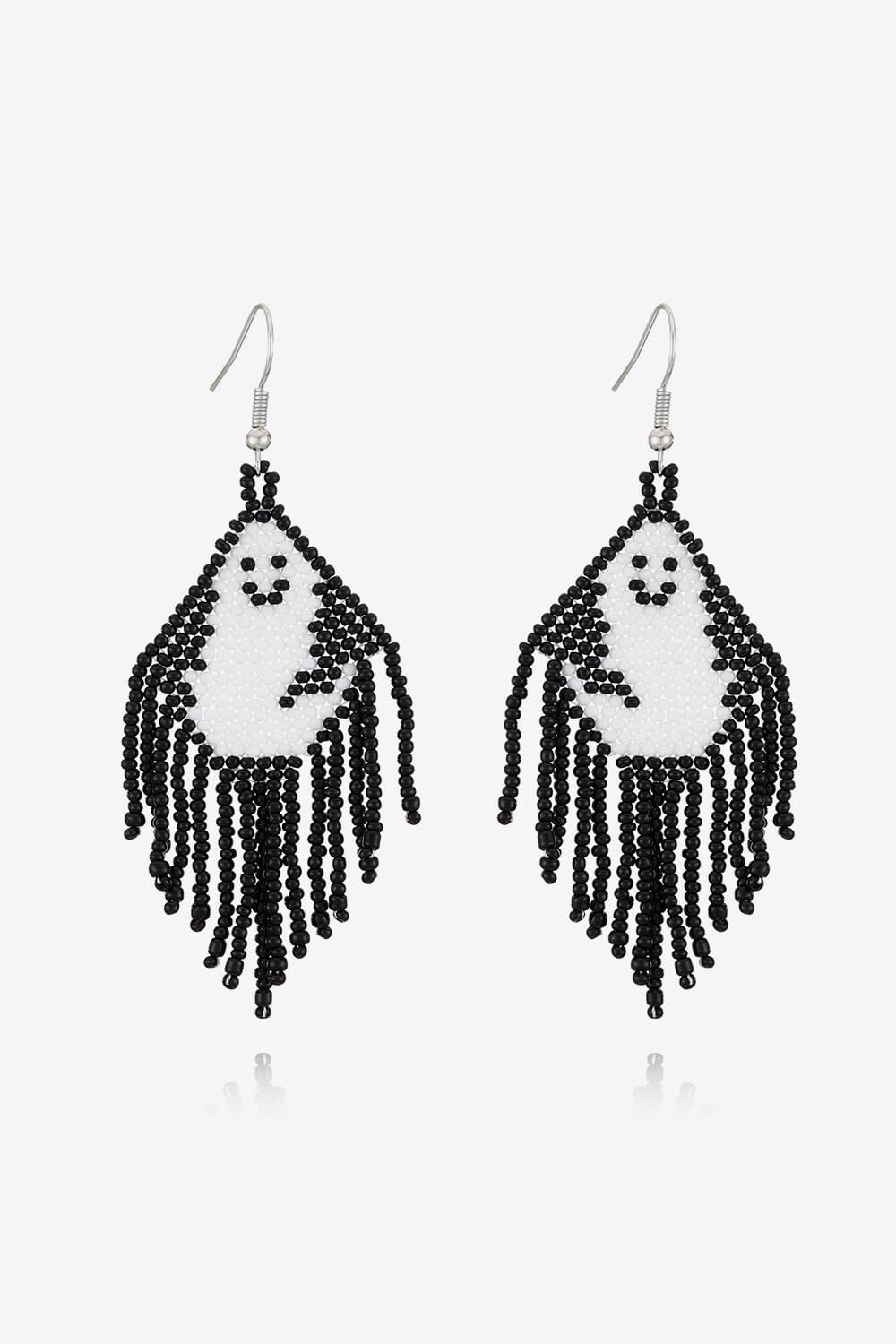 Halloween Bead Fringe Earrings - Global Village Kailua Boutique