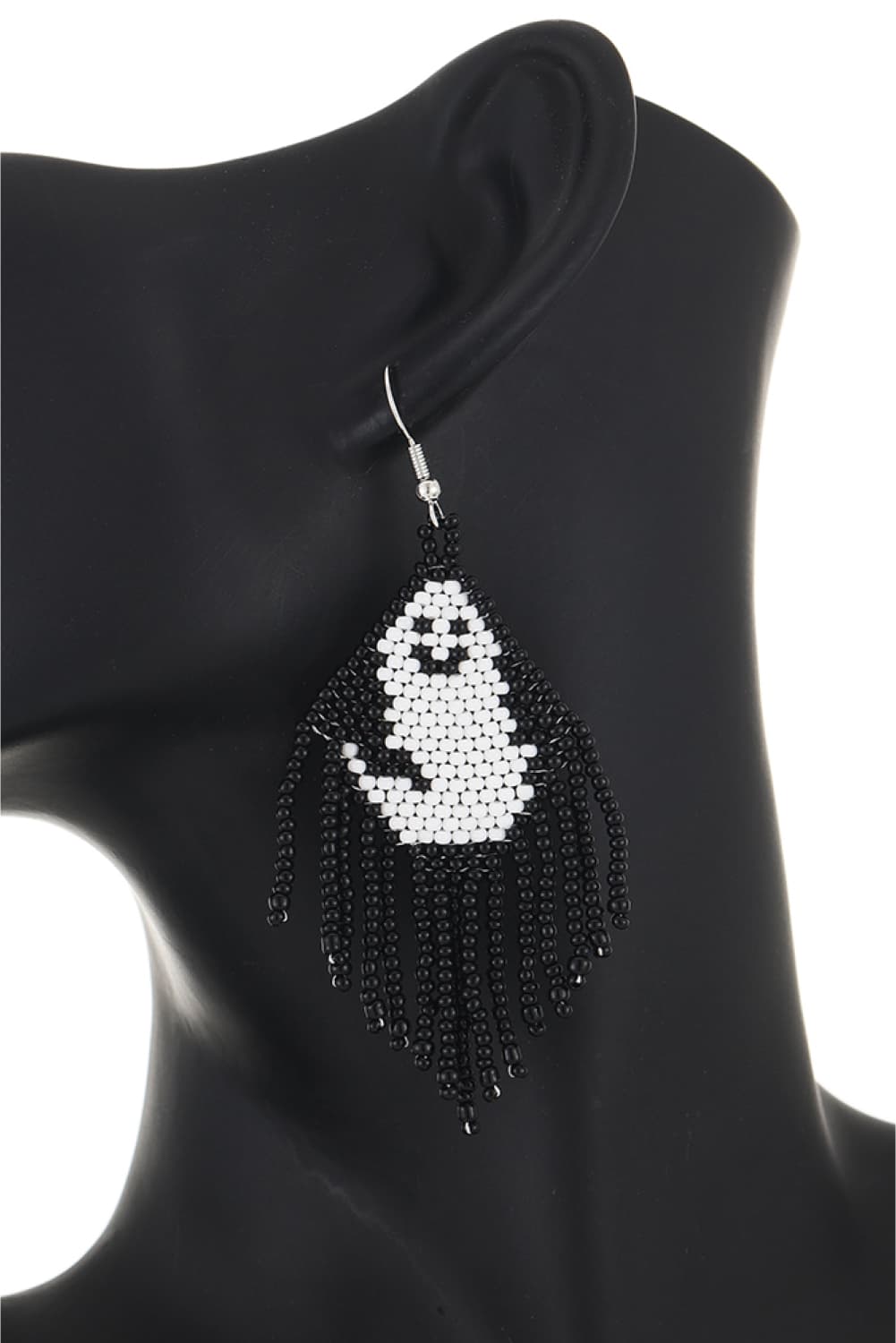 Halloween Bead Fringe Earrings - Global Village Kailua Boutique