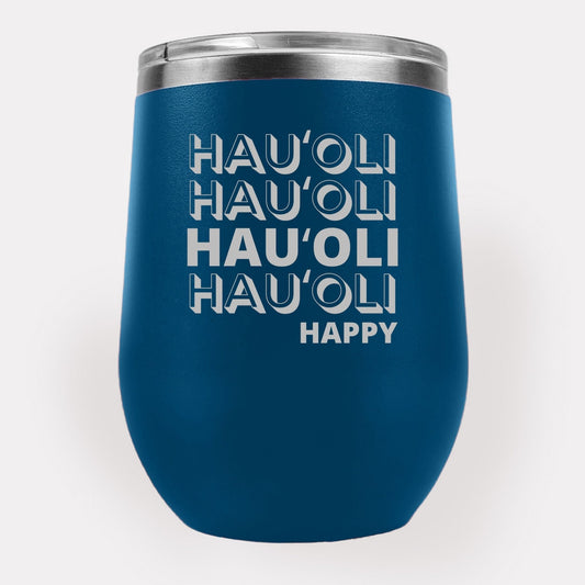 Hauʻoli 12oz Etched Tumbler Global Village Kailua Boutique