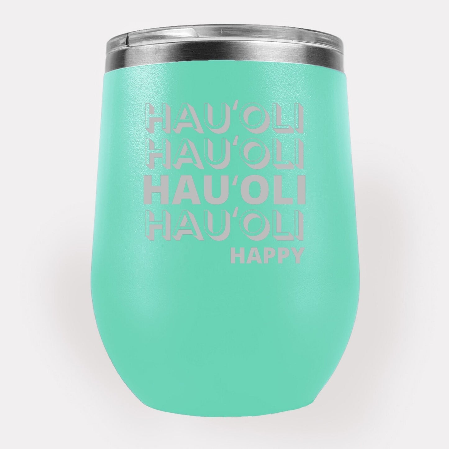 Hauʻoli 12oz Etched Tumbler Global Village Kailua Boutique