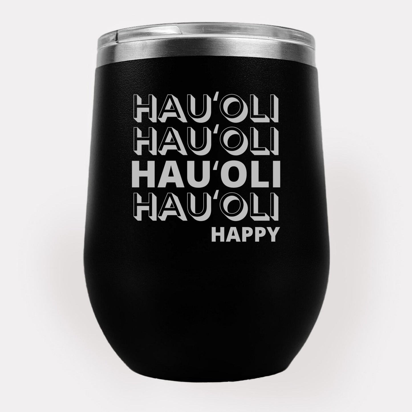 Hauʻoli 12oz Etched Tumbler Global Village Kailua Boutique