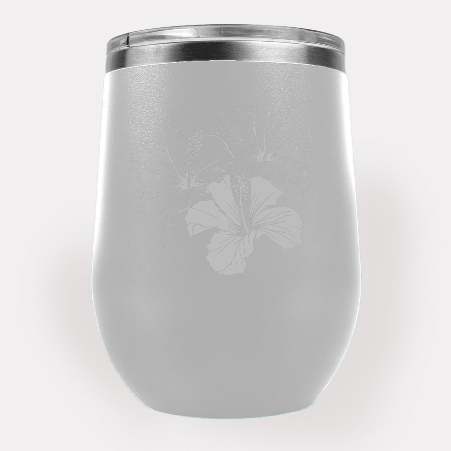 Hibiscus 12oz Etched Tumbler Global Village Kailua Boutique