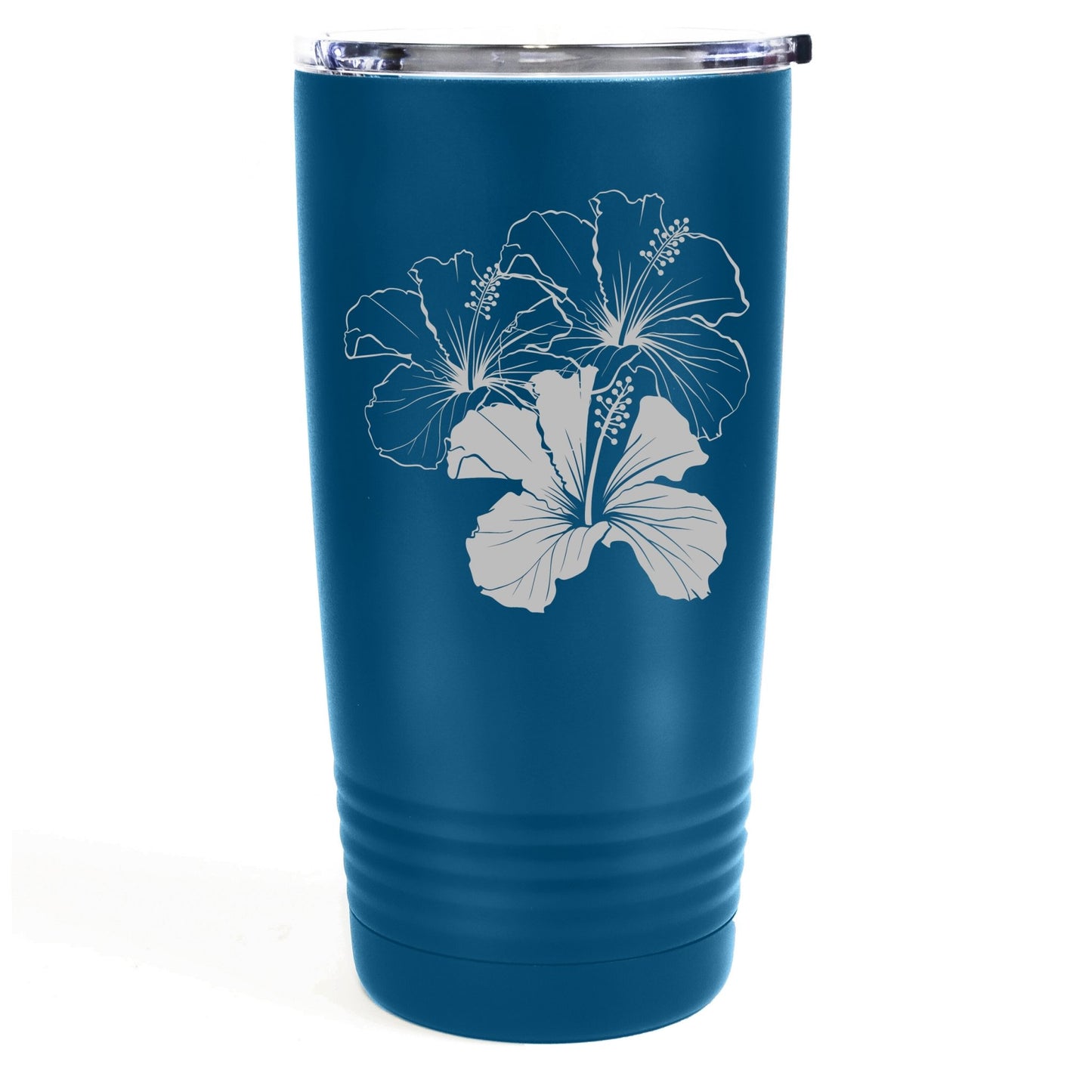 Hibiscus 20oz Etched Tumbler Global Village Kailua Boutique
