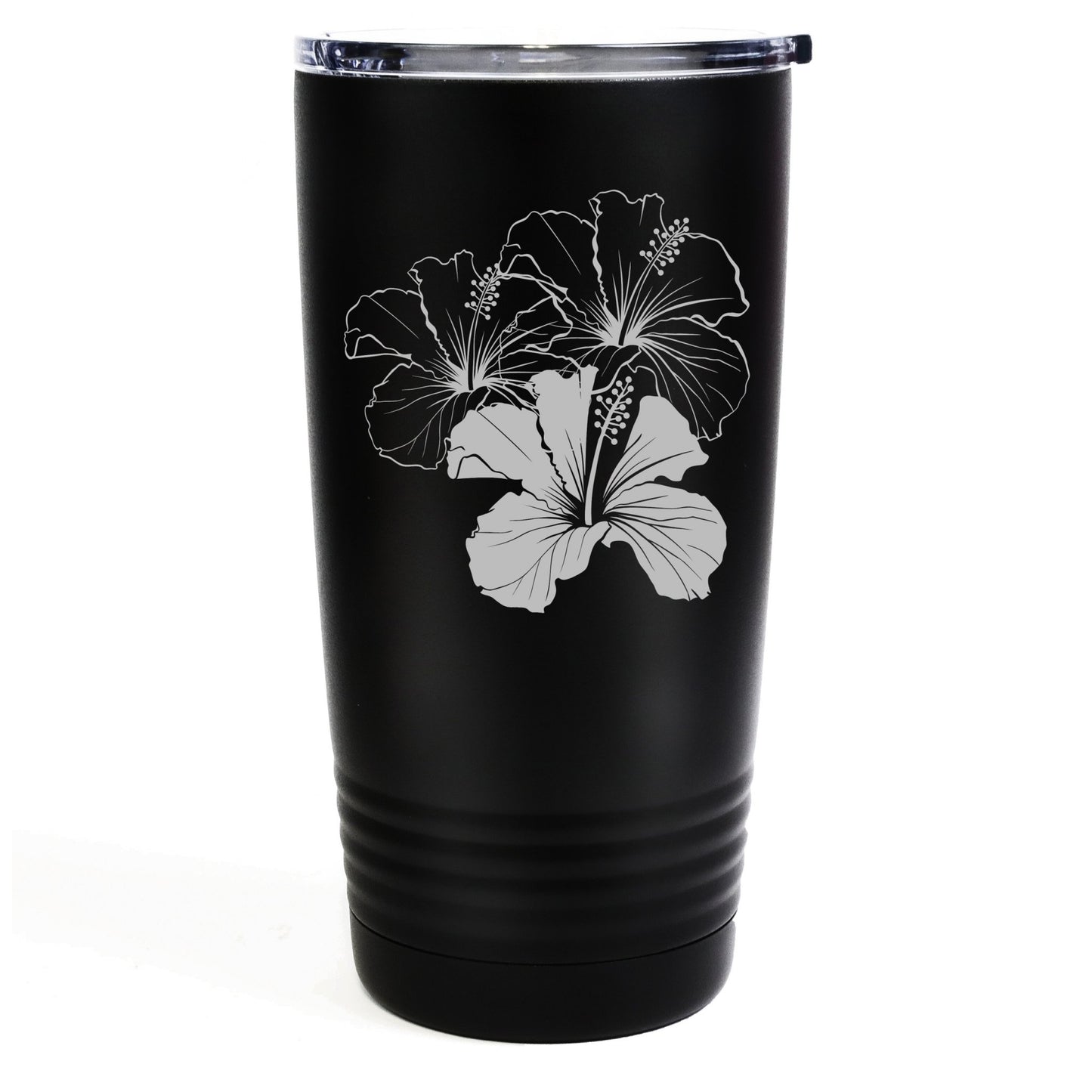 Hibiscus 20oz Etched Tumbler Global Village Kailua Boutique