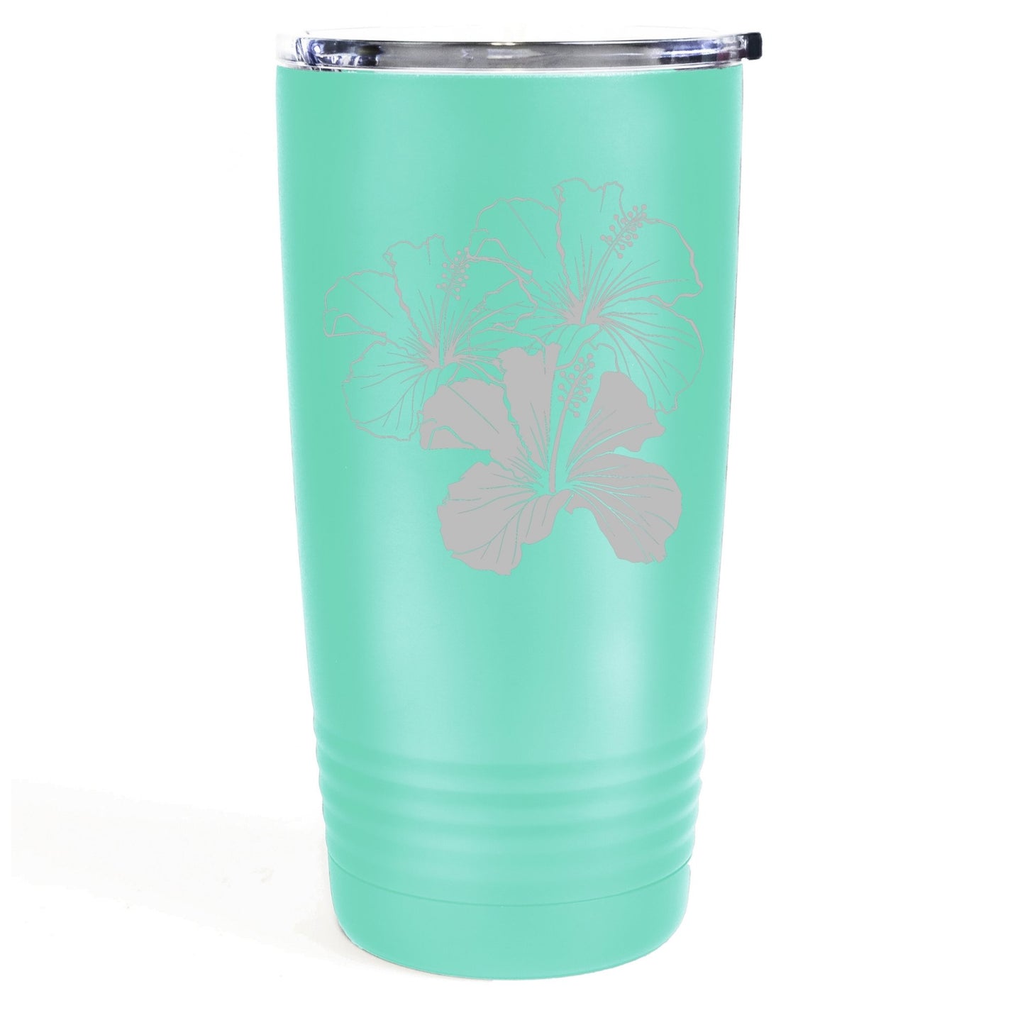 Hibiscus 20oz Etched Tumbler Global Village Kailua Boutique