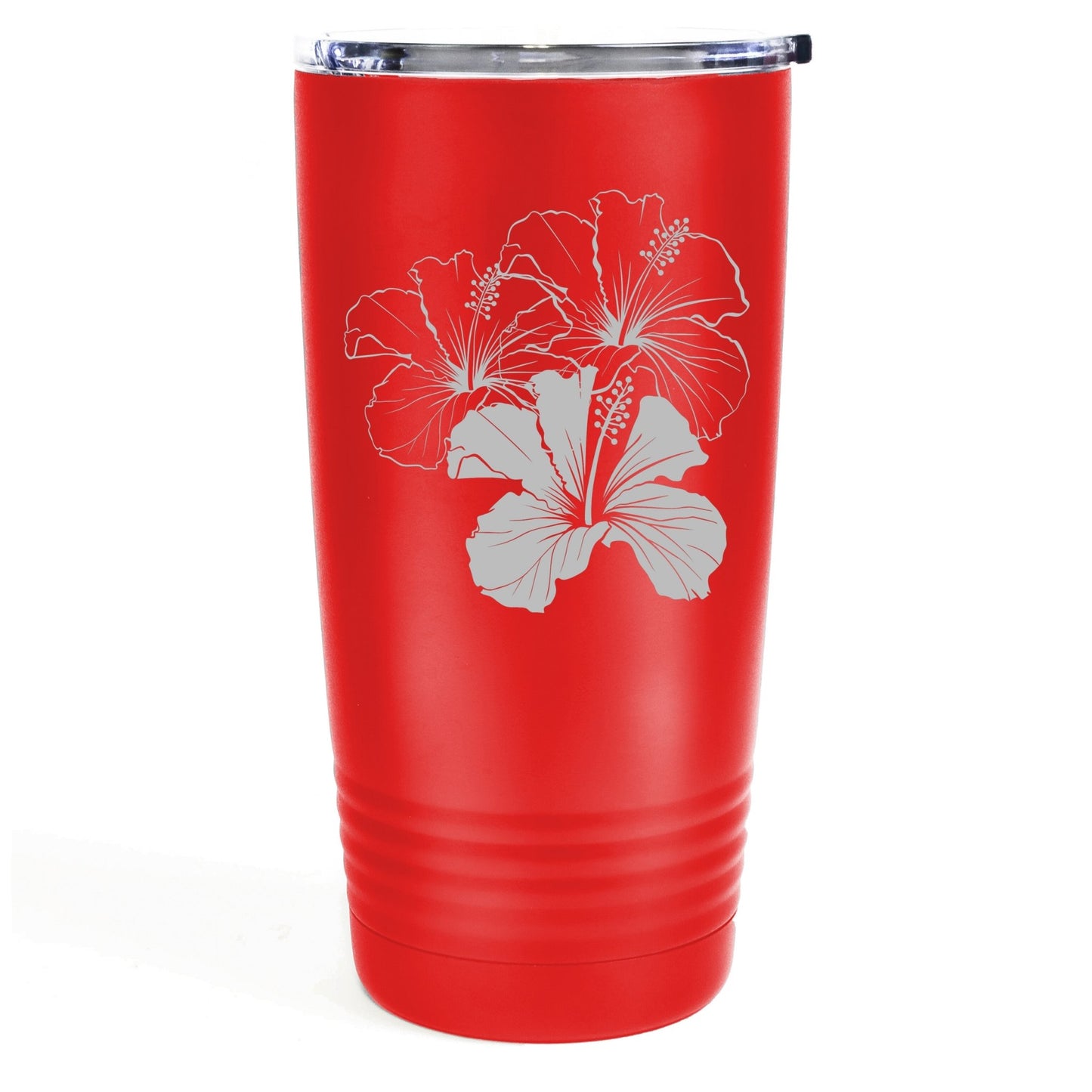 Hibiscus 20oz Etched Tumbler Global Village Kailua Boutique