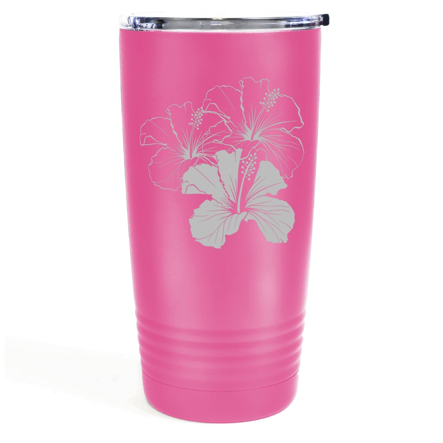 Hibiscus 20oz Etched Tumbler Global Village Kailua Boutique