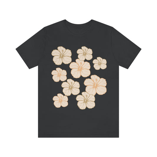 HIbiscus All Over Unisex Jersey Tee - Global Village Kailua Boutique