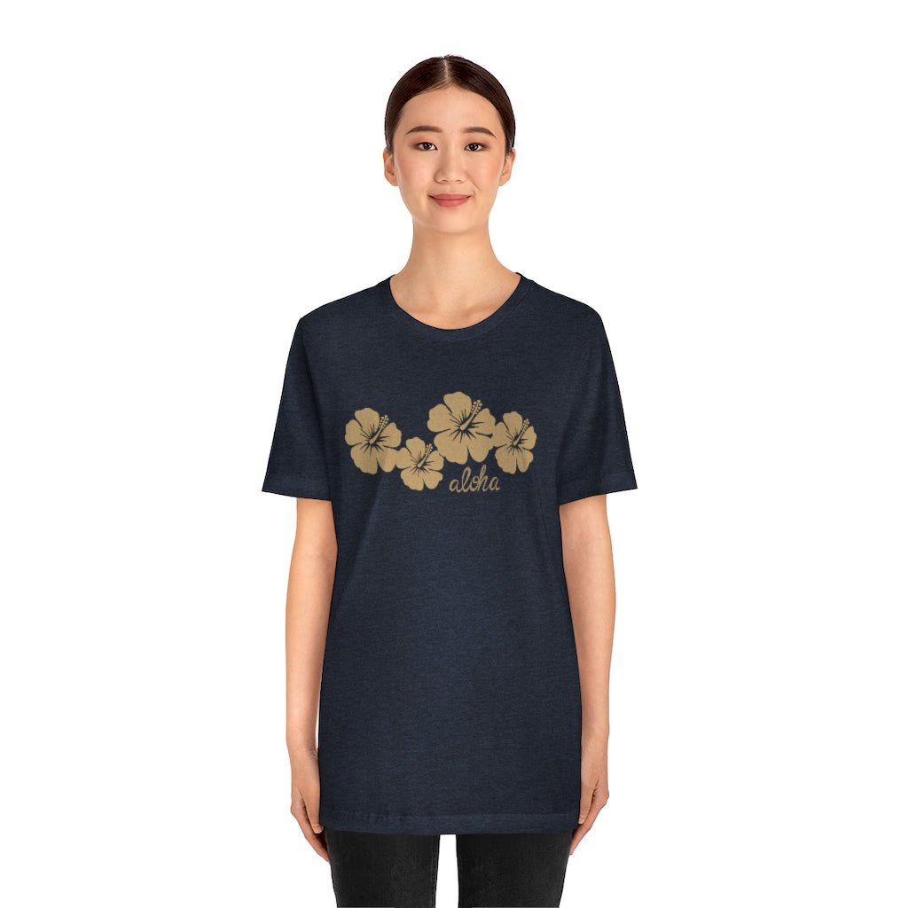 Hibiscus Aloha Unisex Jersey Tee Global Village Kailua Boutique