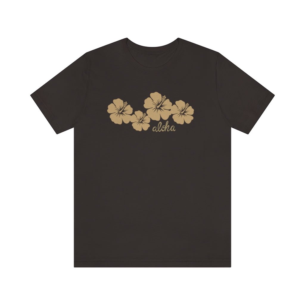 Hibiscus Aloha Unisex Jersey Tee Global Village Kailua Boutique