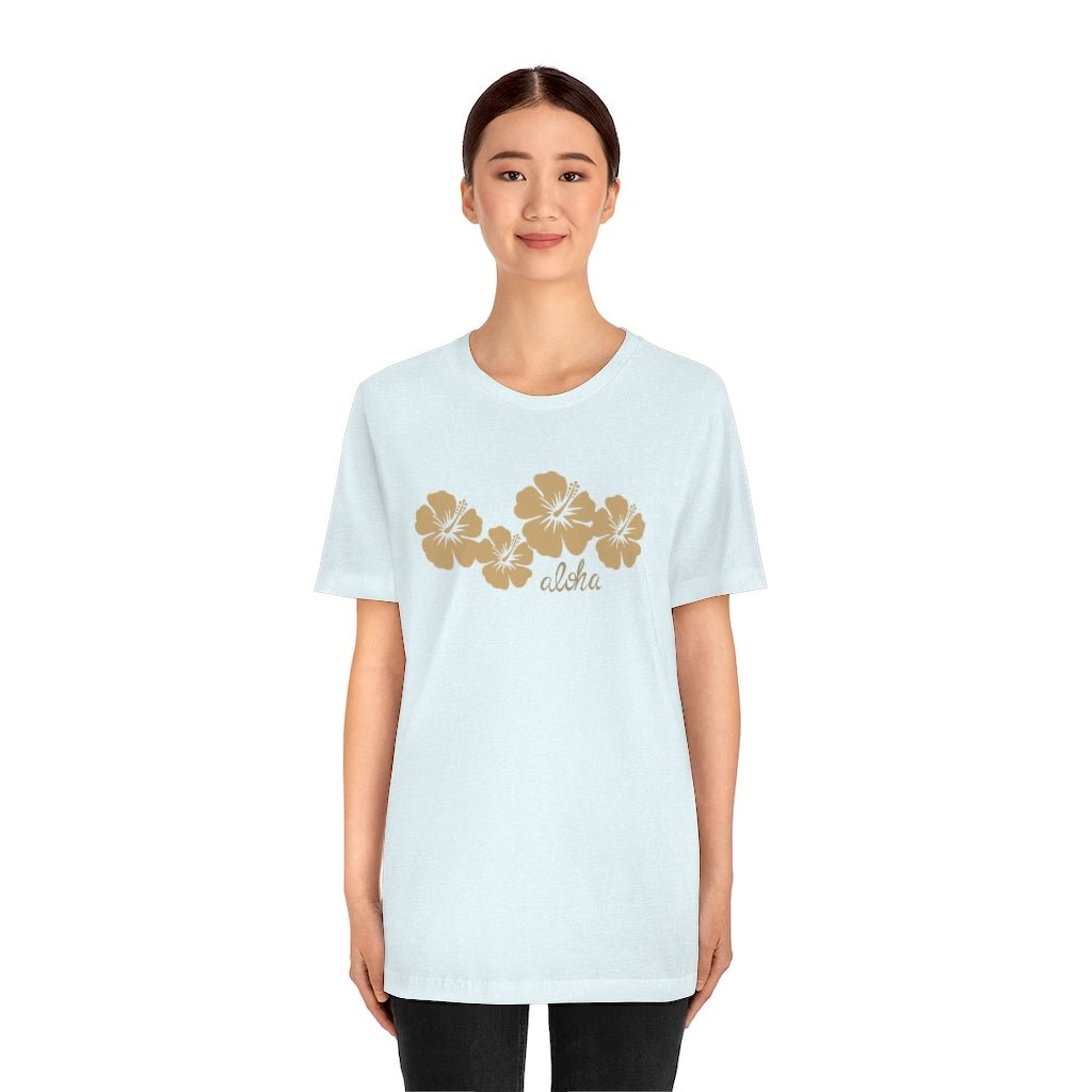 Hibiscus Aloha Unisex Jersey Tee Global Village Kailua Boutique