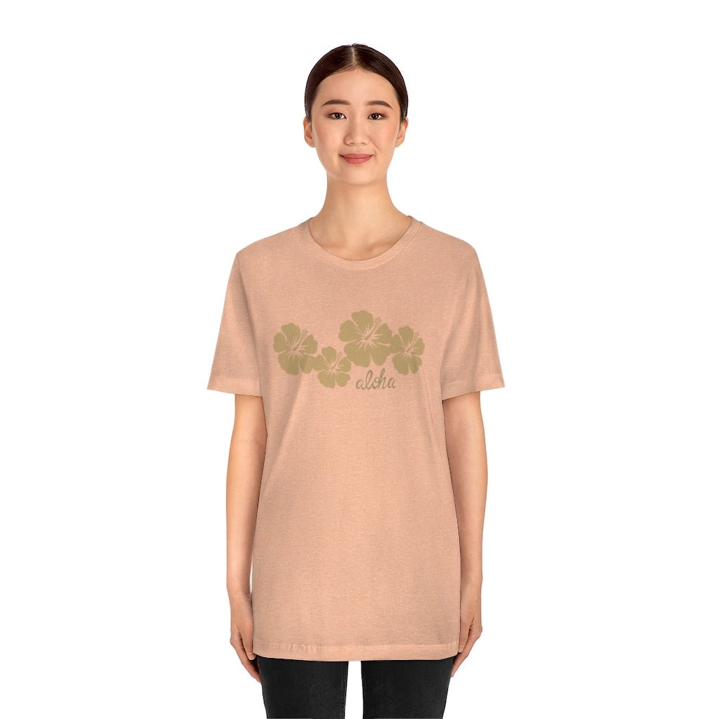 Hibiscus Aloha Unisex Jersey Tee Global Village Kailua Boutique