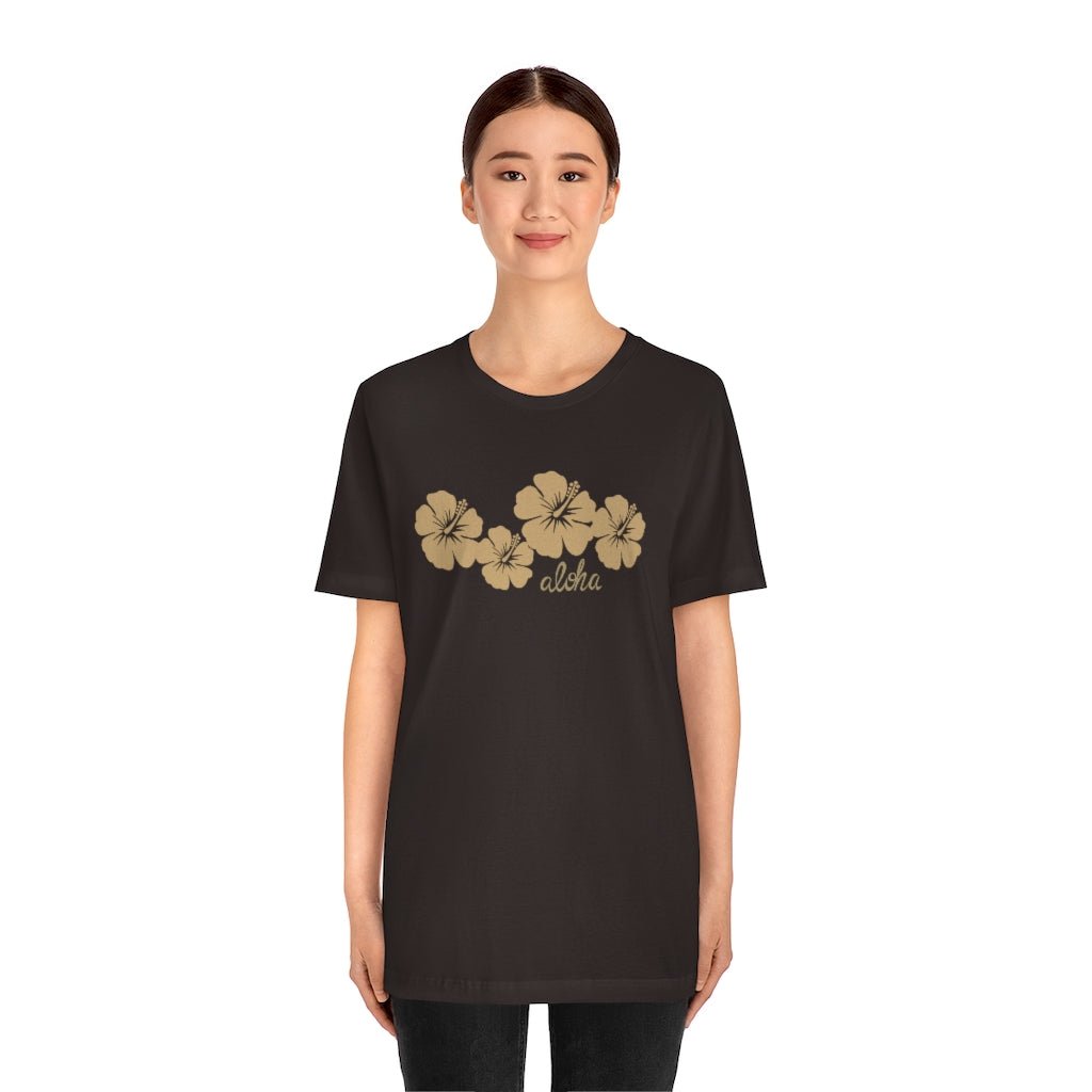 Hibiscus Aloha Unisex Jersey Tee Global Village Kailua Boutique