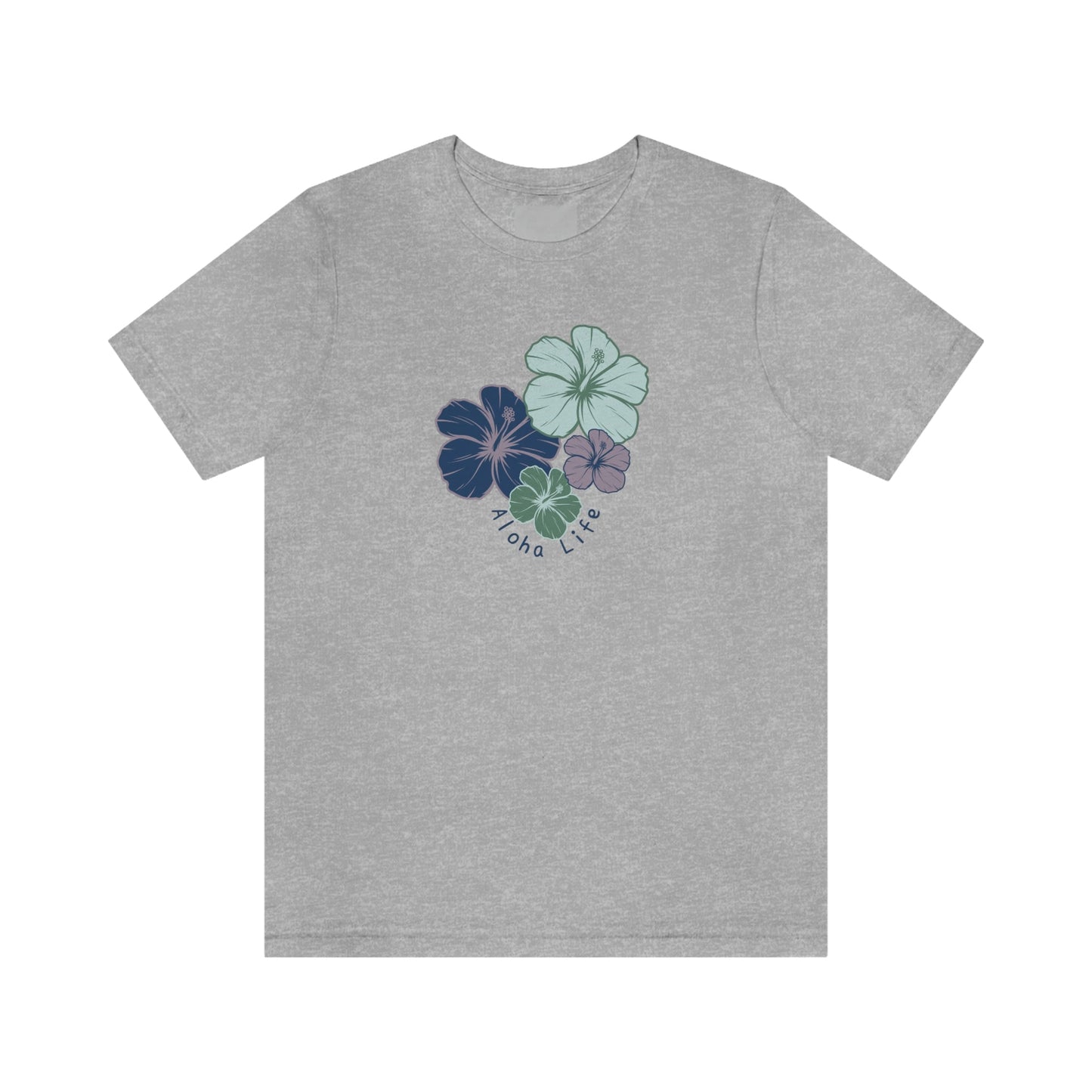 Hibiscus Cluster Unisex Jersey Tee - Global Village Kailua Boutique