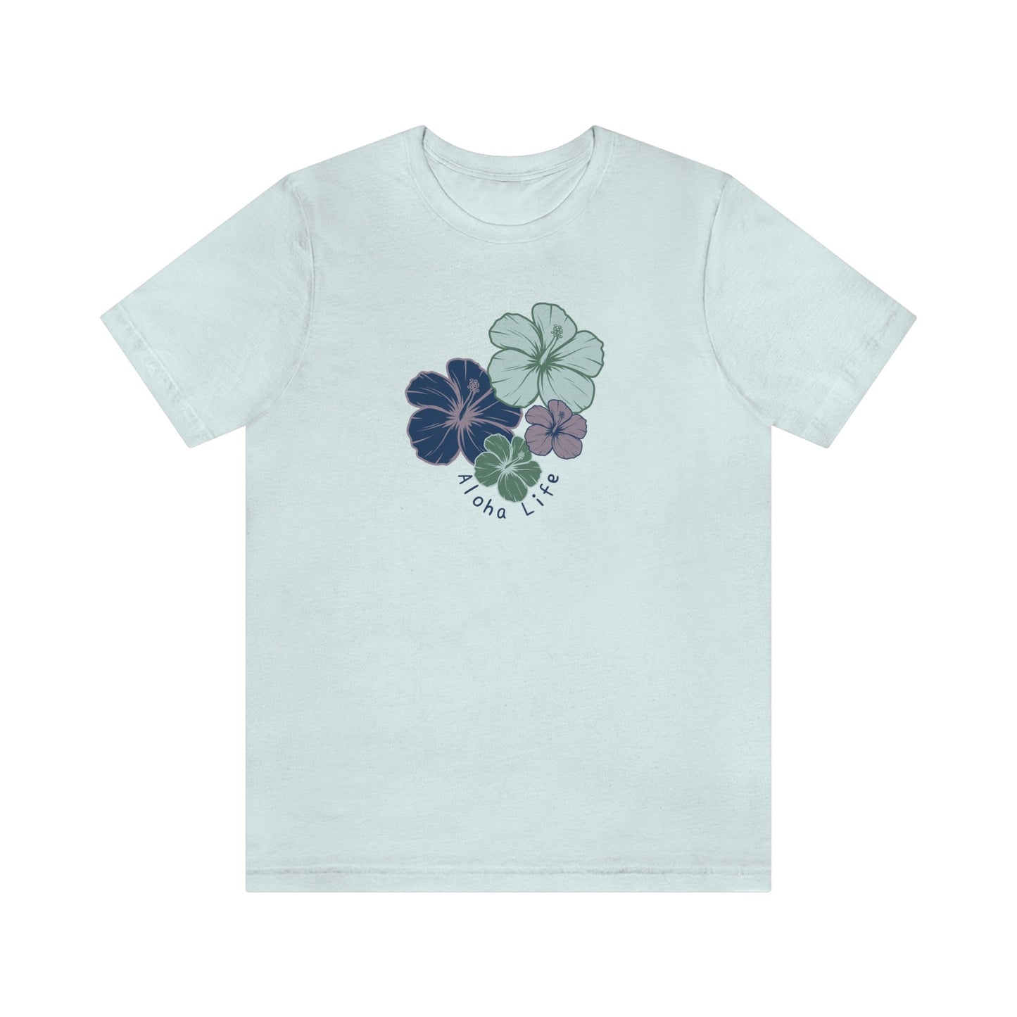 Hibiscus Cluster Unisex Jersey Tee - Global Village Kailua Boutique