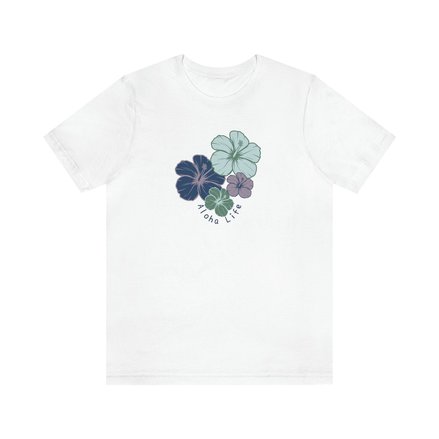 Hibiscus Cluster Unisex Jersey Tee - Global Village Kailua Boutique
