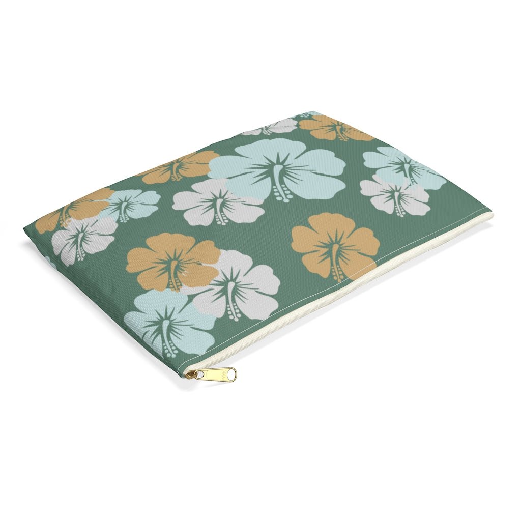 Hibiscus Trio Zip Pouch Global Village Kailua Boutique