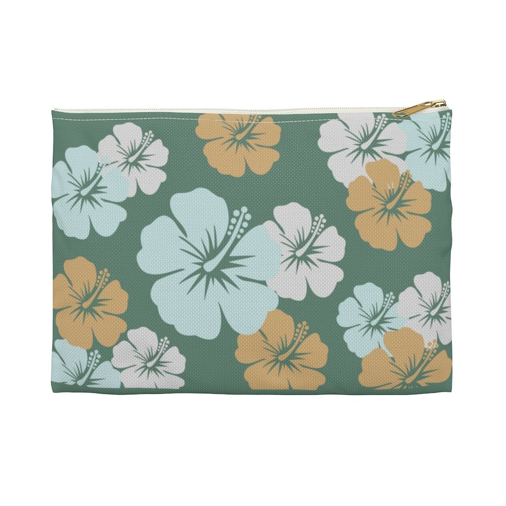 Hibiscus Trio Zip Pouch Global Village Kailua Boutique