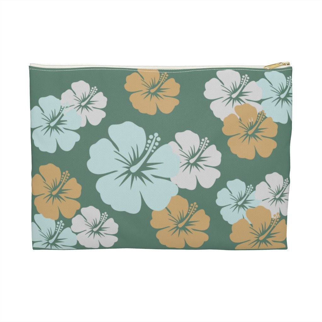 Hibiscus Trio Zip Pouch Global Village Kailua Boutique
