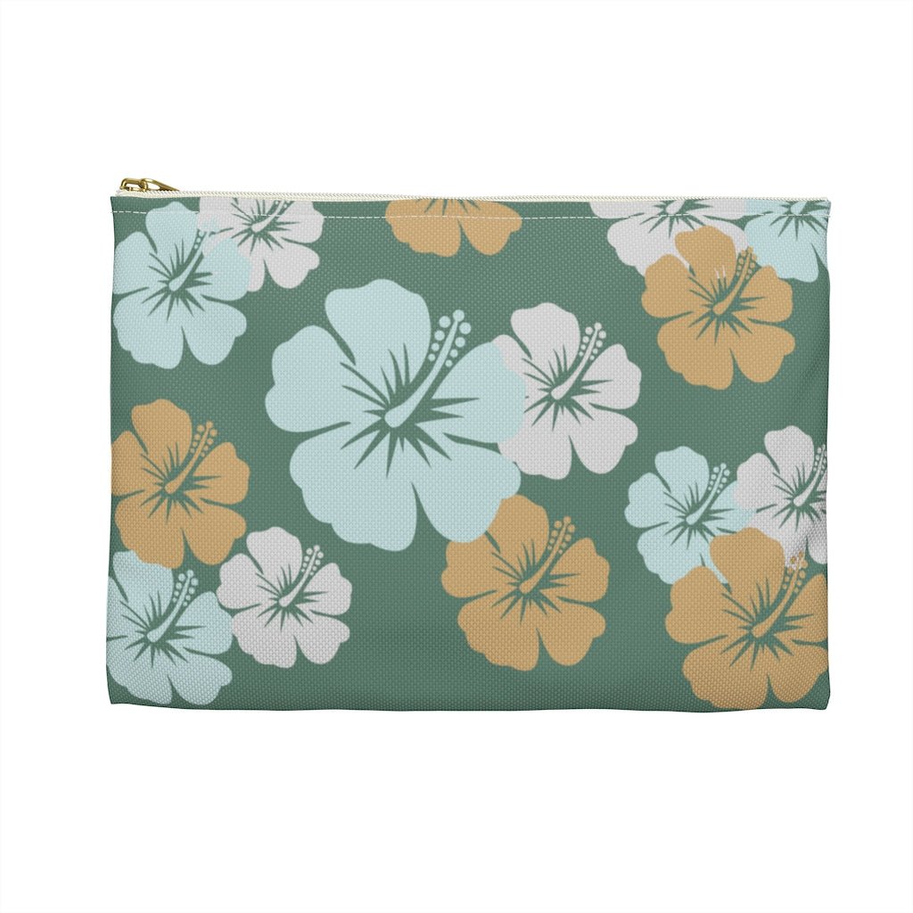 Hibiscus Trio Zip Pouch Global Village Kailua Boutique