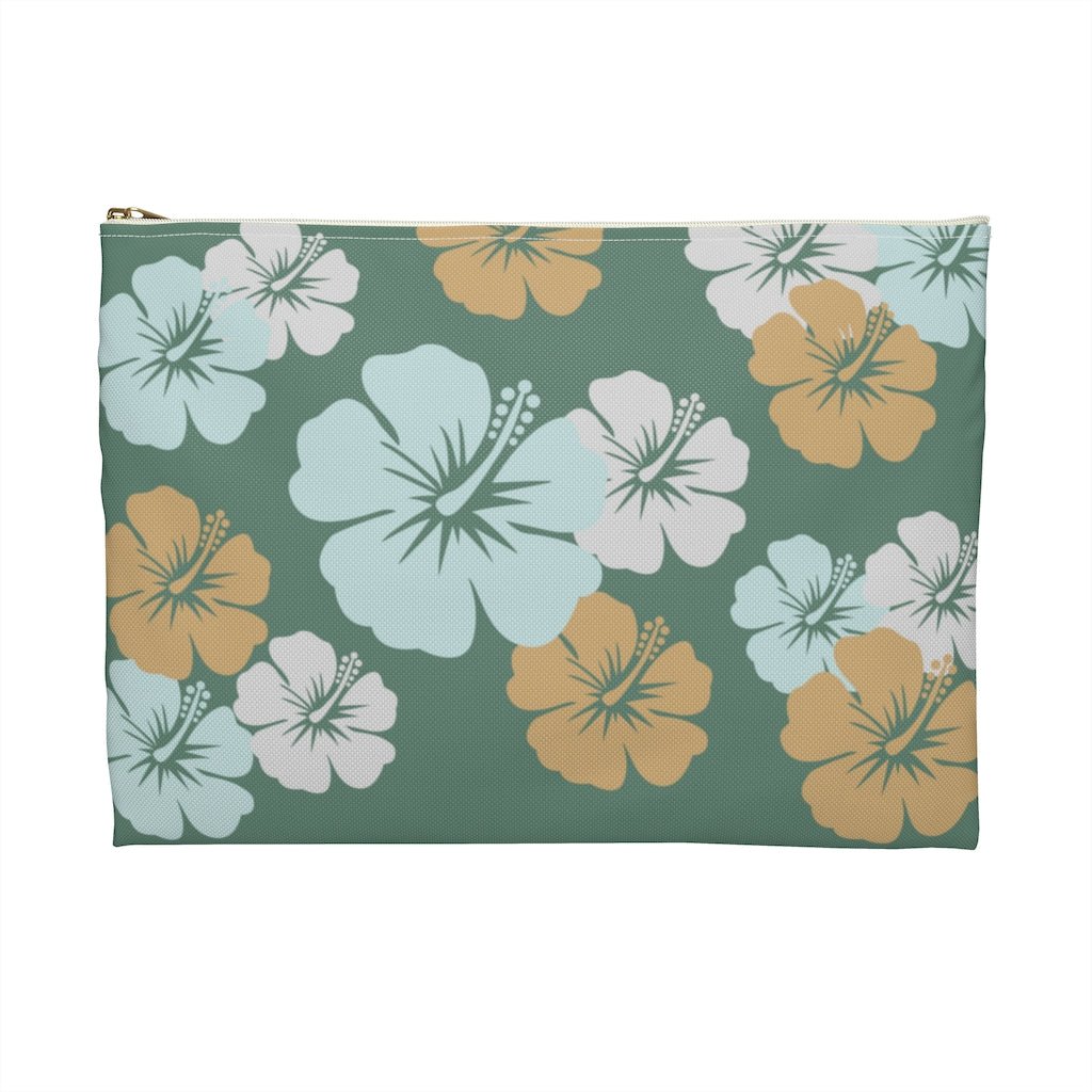 Hibiscus Trio Zip Pouch Global Village Kailua Boutique