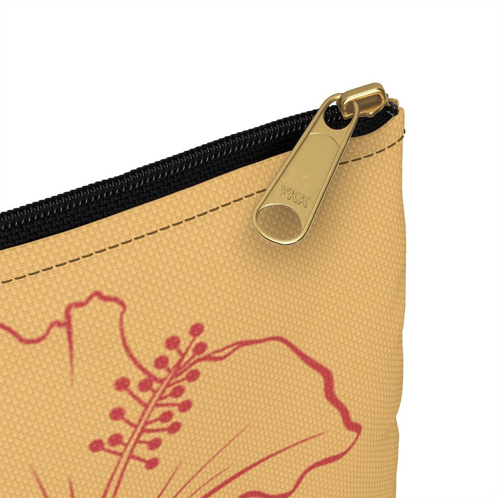 Hibiscus Zip Pouch Global Village Kailua Boutique