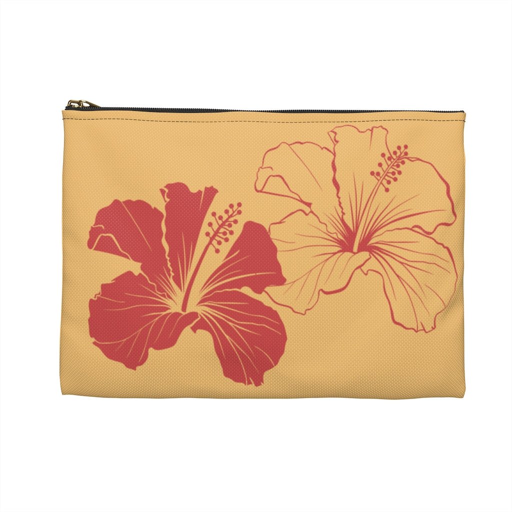 Hibiscus Zip Pouch Global Village Kailua Boutique