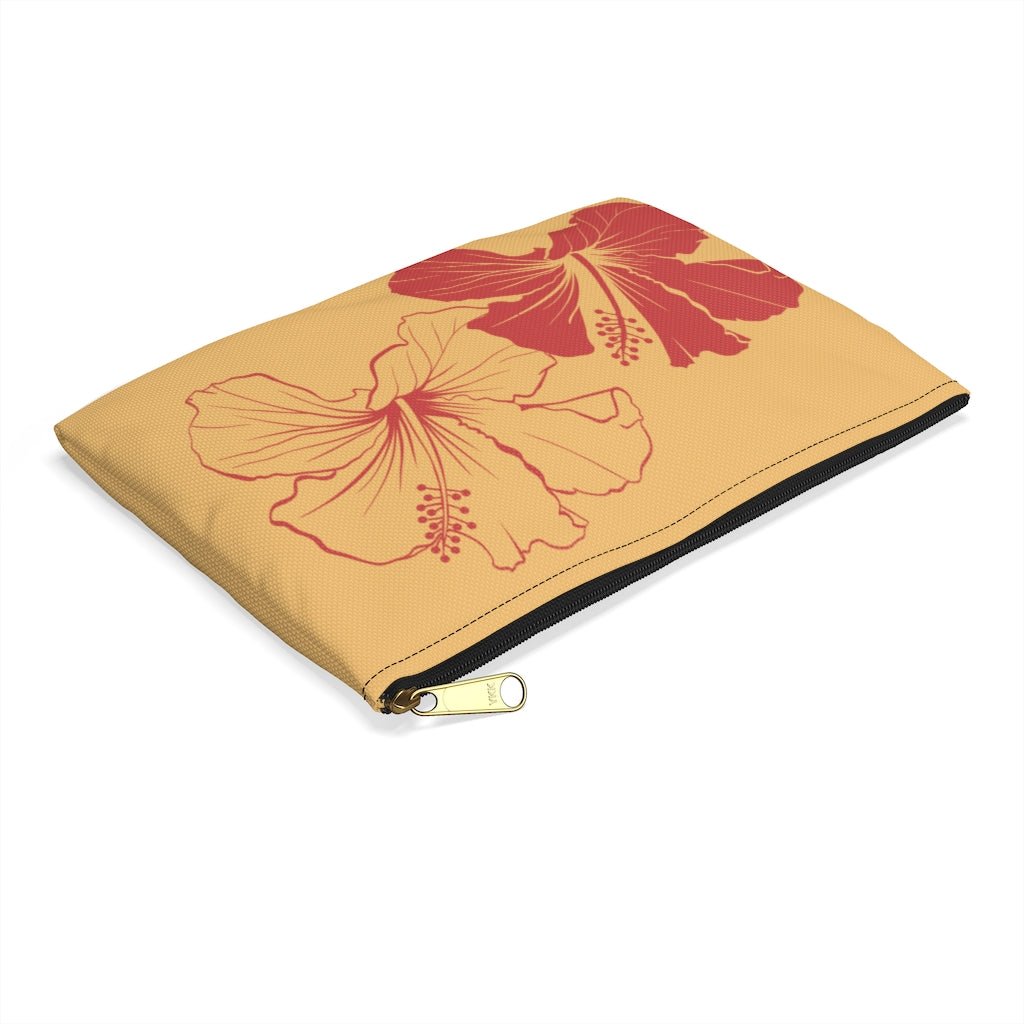 Hibiscus Zip Pouch Global Village Kailua Boutique