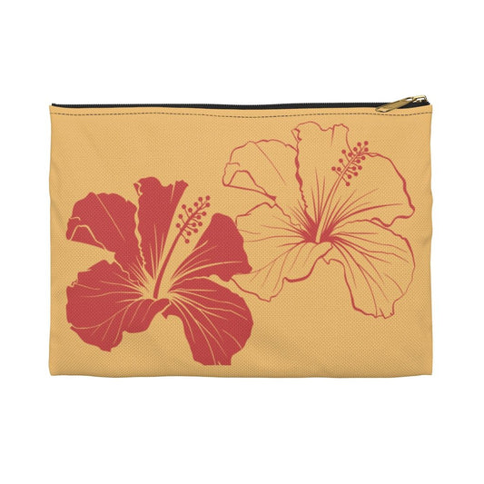 Hibiscus Zip Pouch Global Village Kailua Boutique