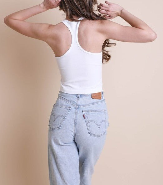High Neck Racerback Brami Top - Global Village Kailua Boutique