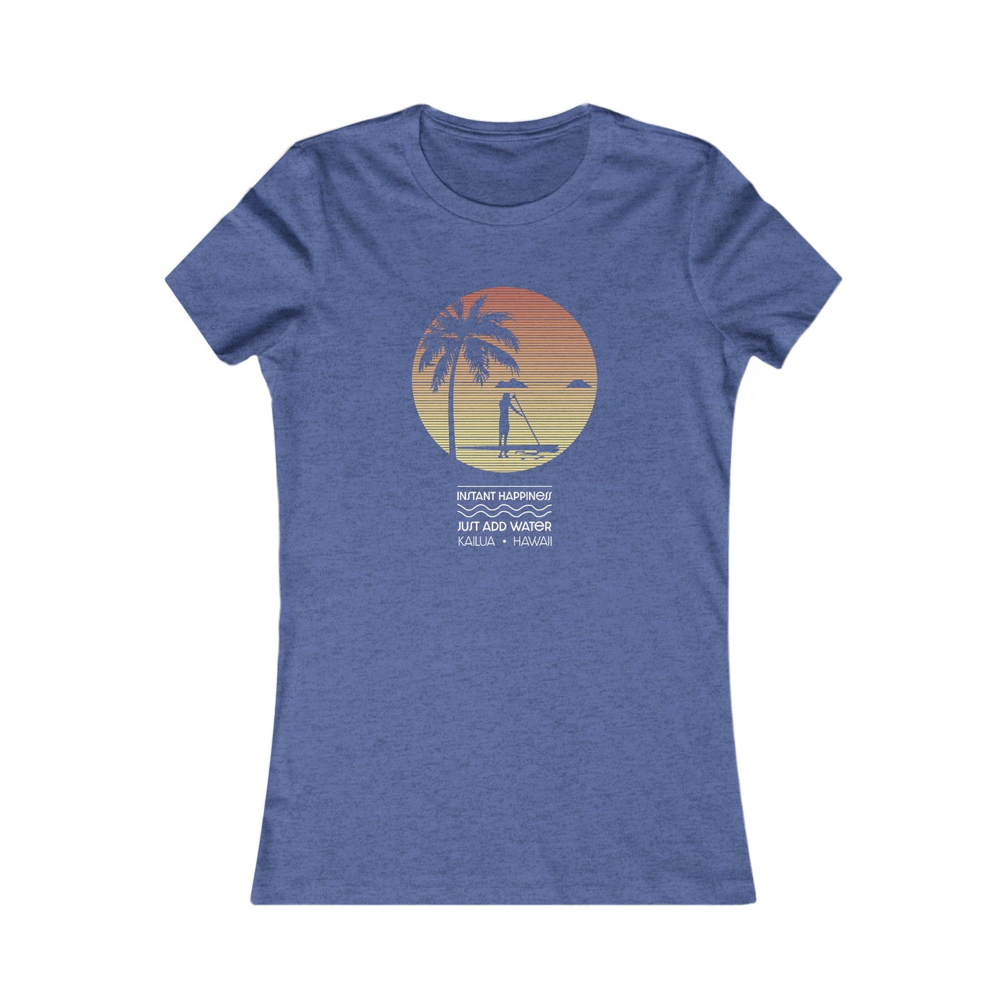 Instant Happiness Fitted Tee - Global Village Kailua Boutique