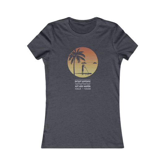 Instant Happiness Fitted Tee - Global Village Kailua Boutique
