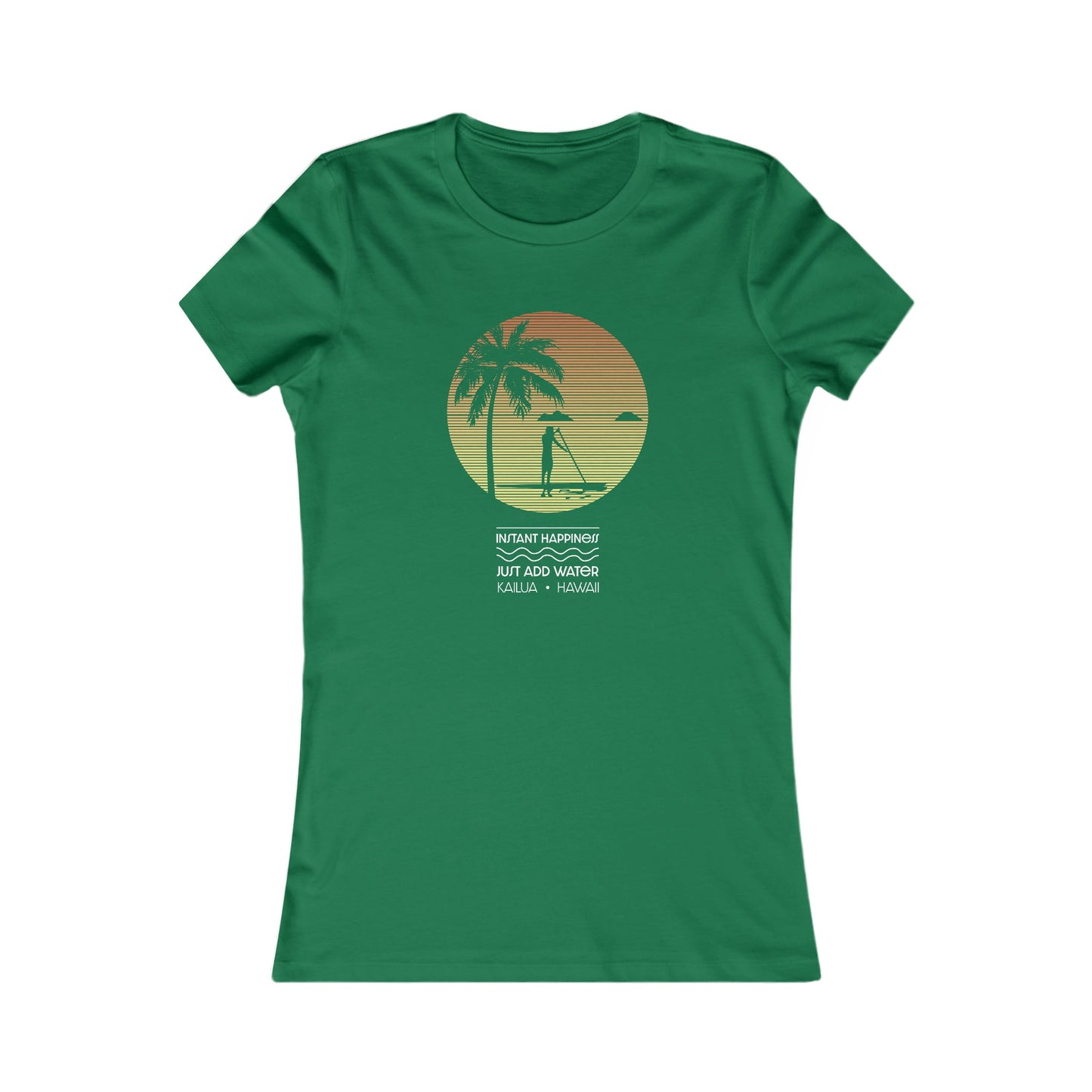 Instant Happiness Fitted Tee - Global Village Kailua Boutique