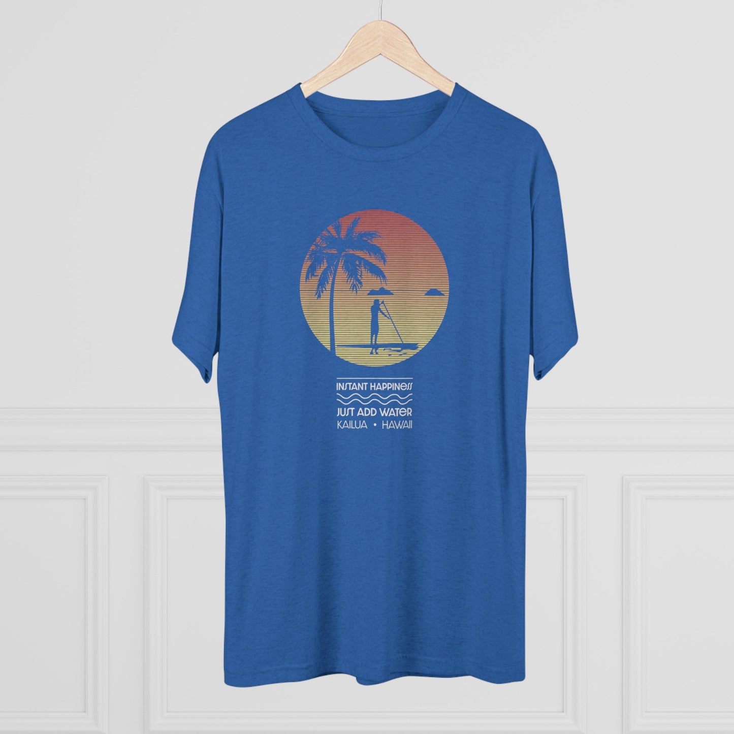 Instant Happiness Unisex Tri-Blend Crew Tee - Global Village Kailua Boutique