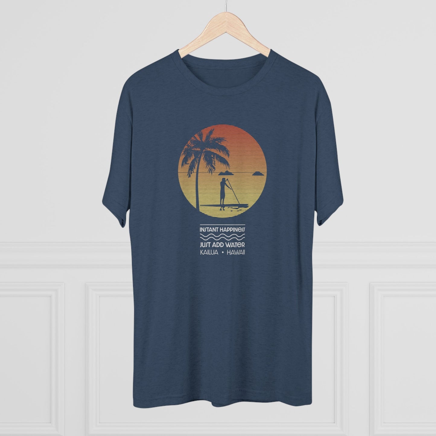 Instant Happiness Unisex Tri-Blend Crew Tee - Global Village Kailua Boutique