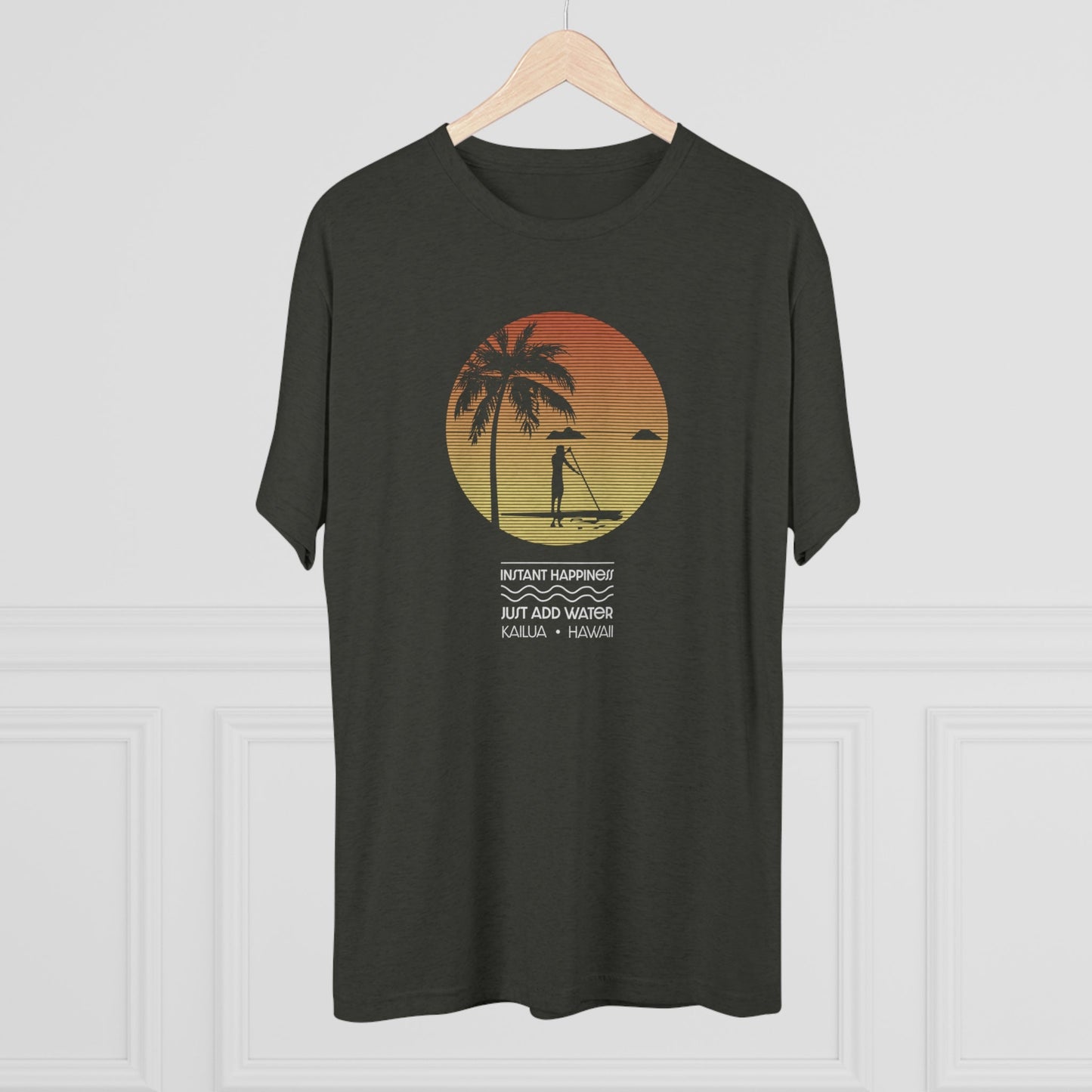 Instant Happiness Unisex Tri-Blend Crew Tee - Global Village Kailua Boutique