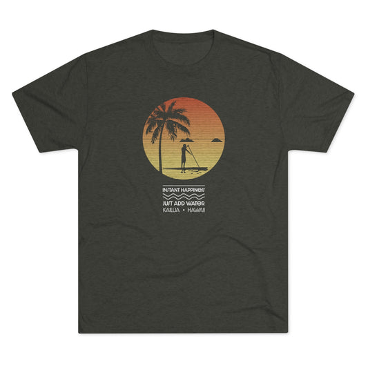 Instant Happiness Unisex Tri-Blend Crew Tee - Global Village Kailua Boutique