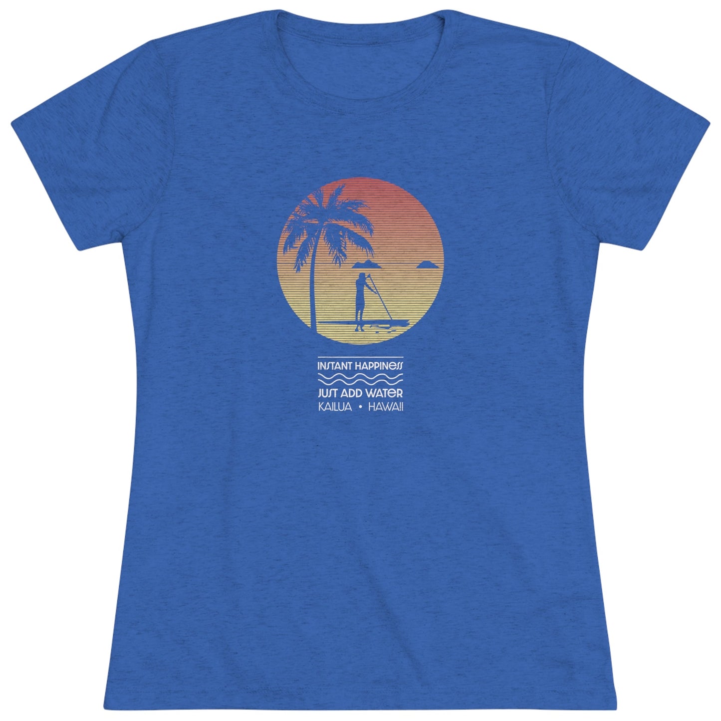 Instant Happiness Women's Triblend Tee - Global Village Kailua Boutique