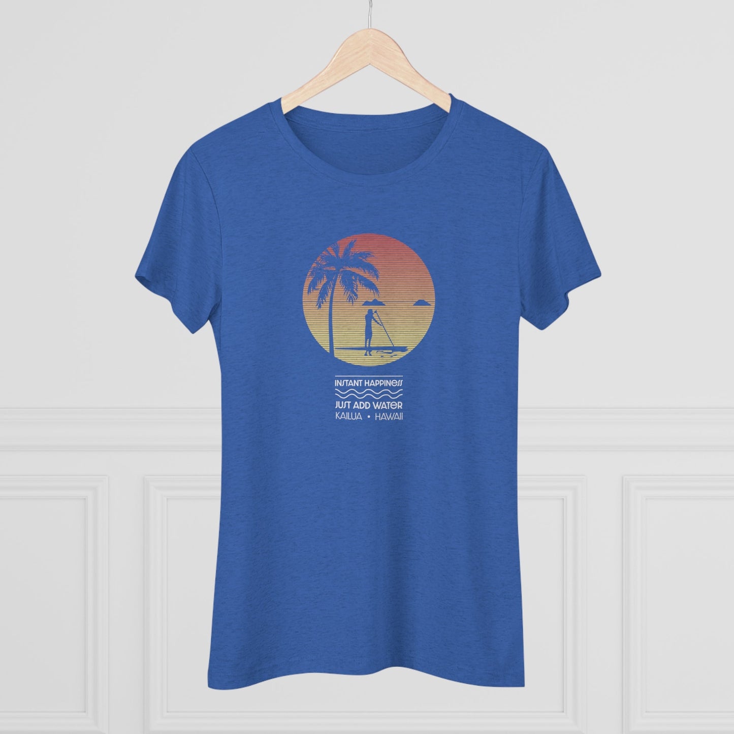Instant Happiness Women's Triblend Tee - Global Village Kailua Boutique
