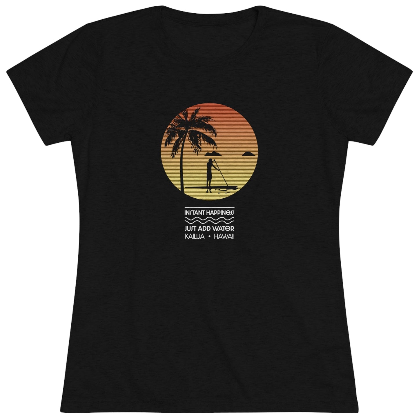 Instant Happiness Women's Triblend Tee - Global Village Kailua Boutique